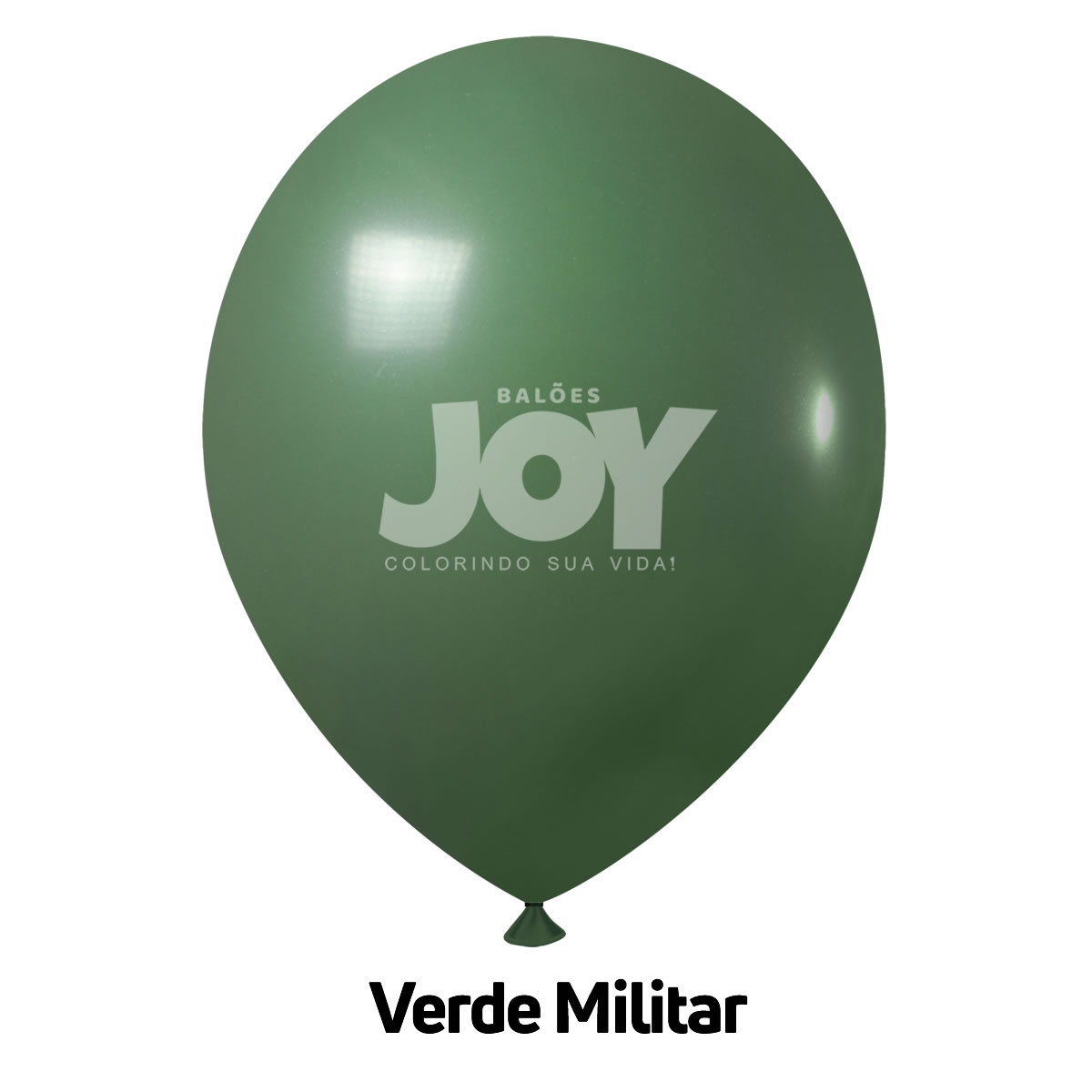 BALAO 5 VERDE MILITAR COM 50 REDONDO JOY
