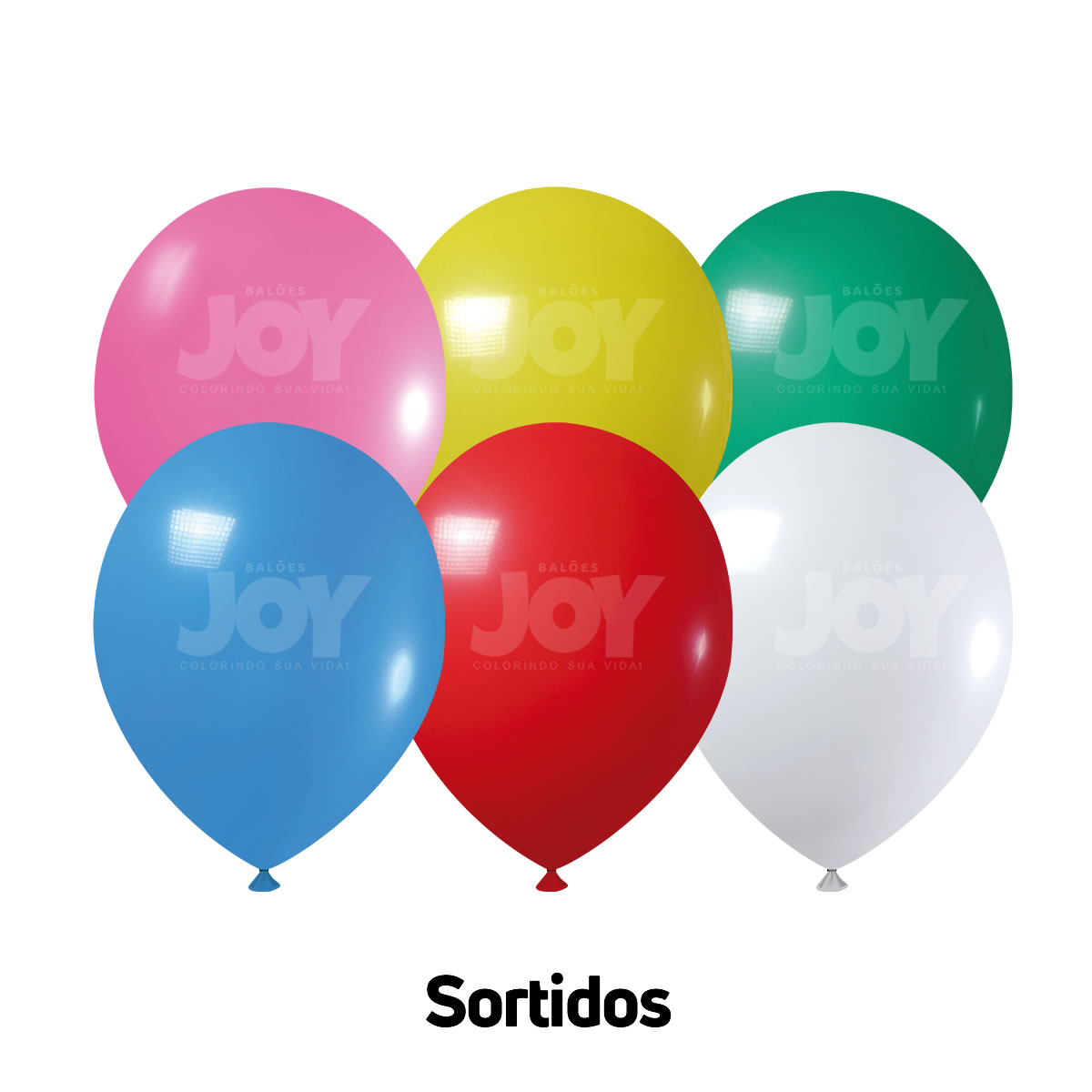 BALAO 5 SORTIDO COM 50 REDONDO JOY