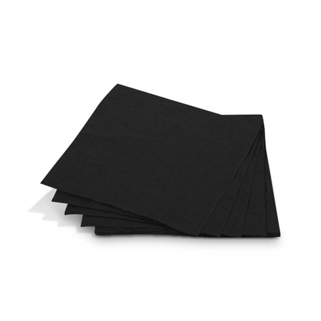GUARDANAPO PRETO 19,5X21,5 cm C/50